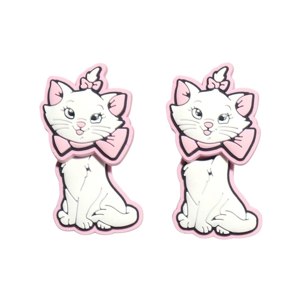 NEW Disney The Aristocats Marie Nickel Free Earrings - Picture 2 of 2